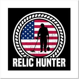 Metal Detecting Funny Metal Detector Relic Hunter USA Posters and Art